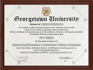 乔治城大学毕业证Georgetown University diploma1