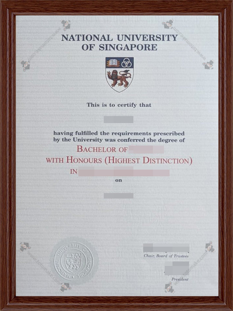 新加坡国立大学毕业证National University of Singapore diplomaNUS diploma