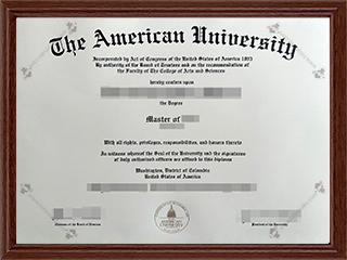 美国大学毕业证American University diploma1