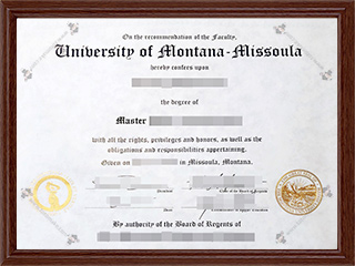 蒙大拿大学密苏拉分校毕业证University of Montana Missoula diploma1