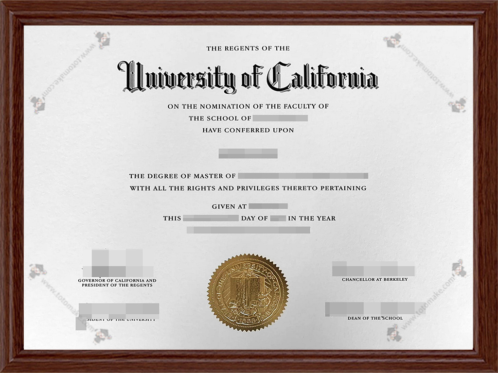 加州大学伯克利分校毕业证UCBerkeley diplomaUniversity of CaliforniaBerkeley diploma