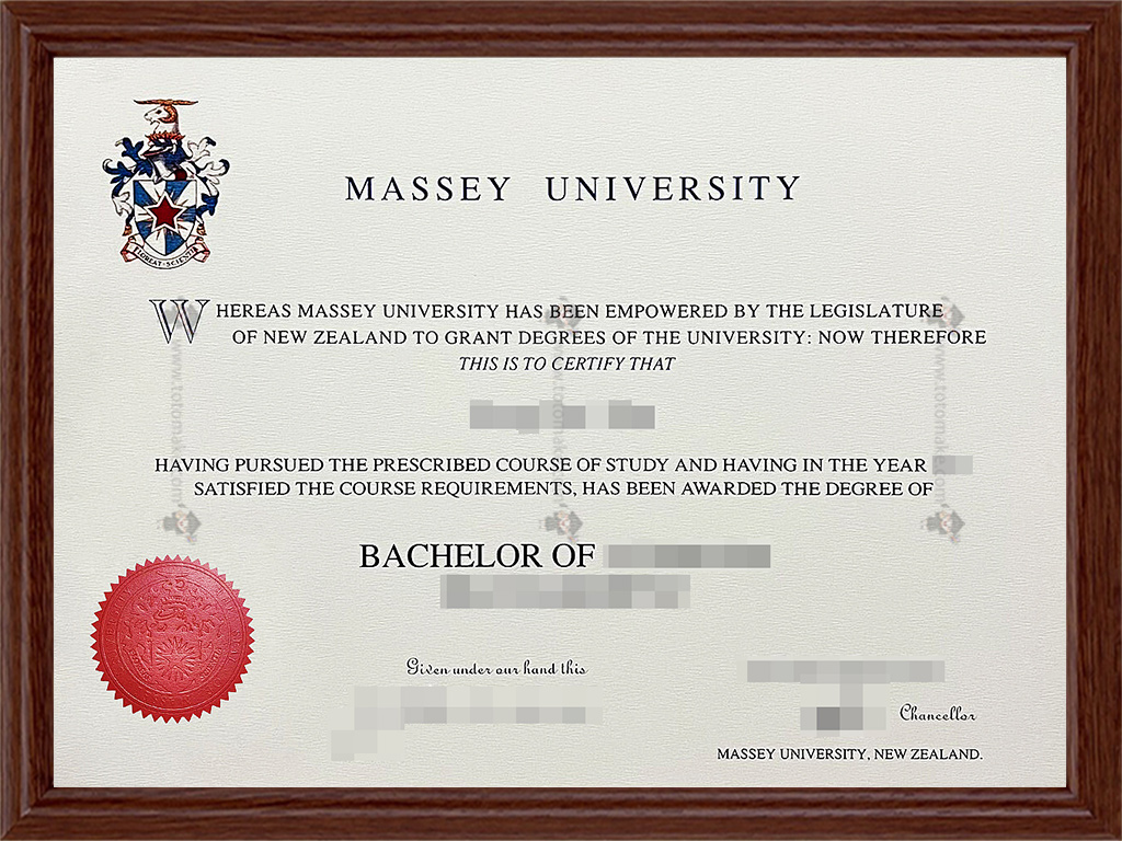 梅西大学毕业证Massey University diploma
