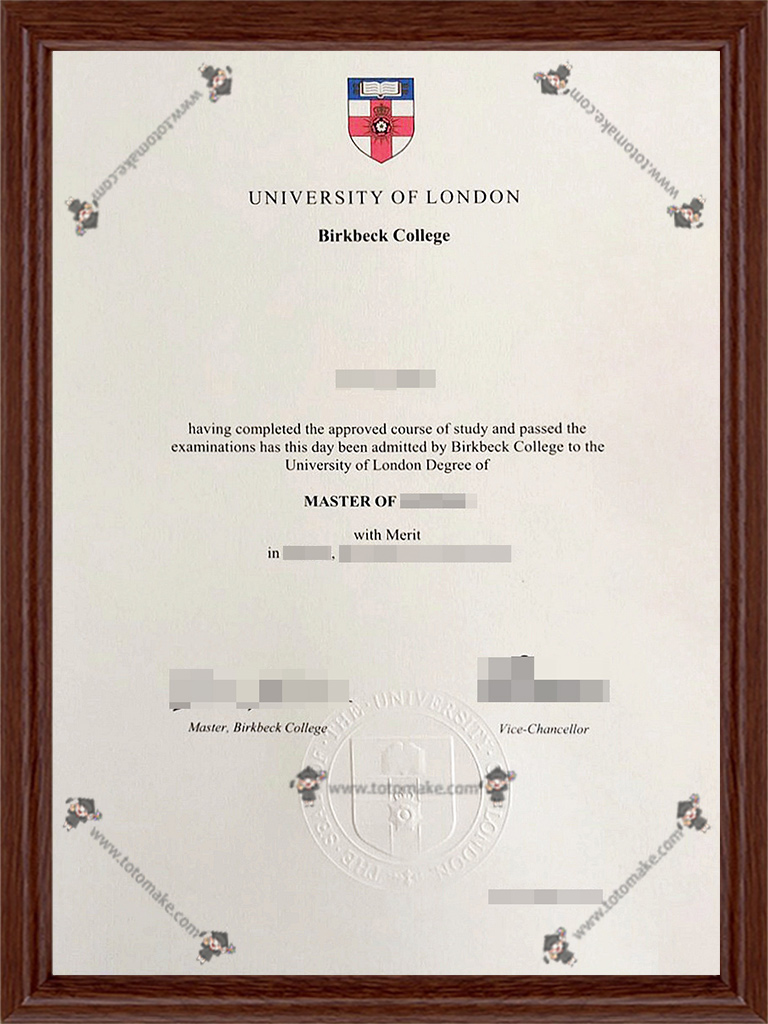 伦敦大学伯贝克学院毕业证Birkbeck College diplomaBirkbeck College University Of London diploma