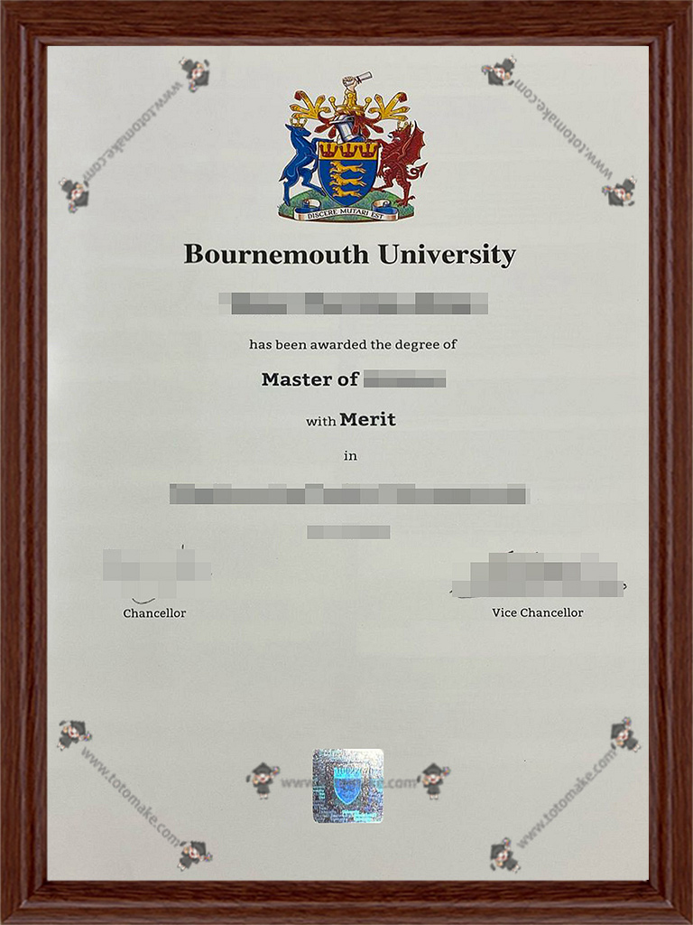 伯恩茅斯大学毕业证Bournemouth University diploma