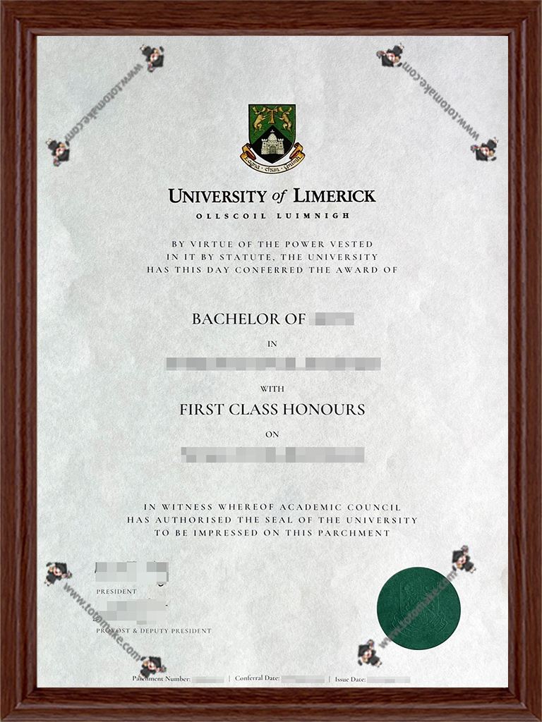 利莫瑞克大学毕业证University of Limerick diploma