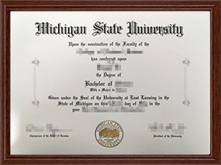 密歇根州立大学毕业证MSU diplomaMichigan State University diploma3