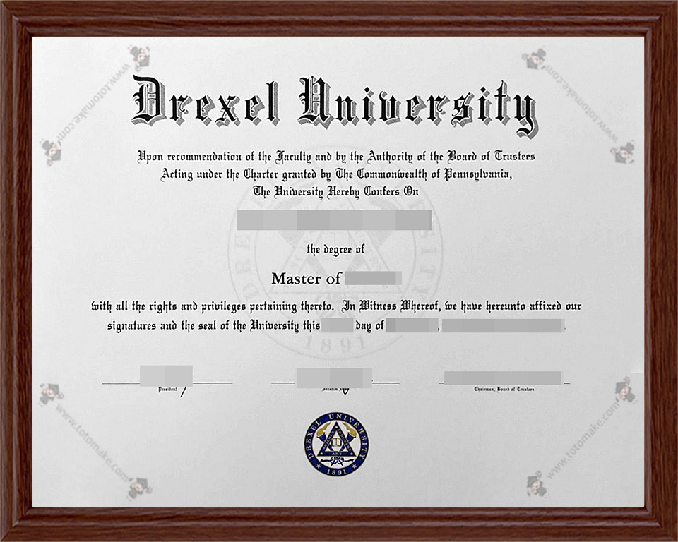 德雷塞尔大学毕业证Drexel University diploma