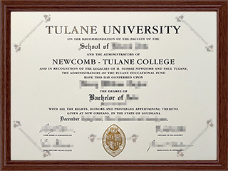 杜兰大学毕业证Tulane University diploma1