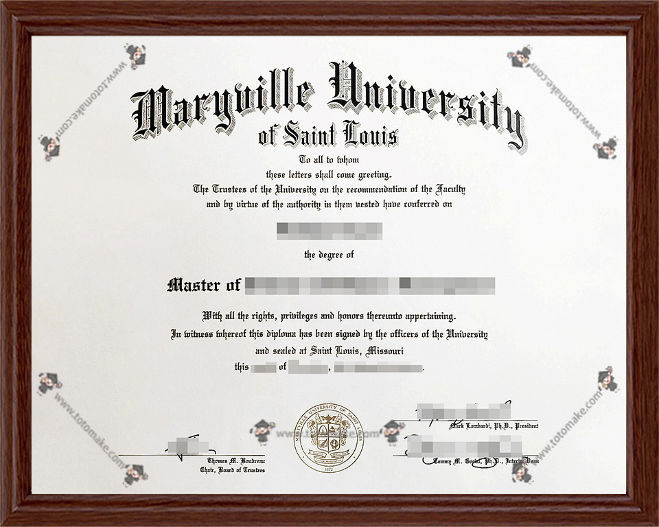 玛丽维尔大学毕业证Maryville University of Saint Louis diploma