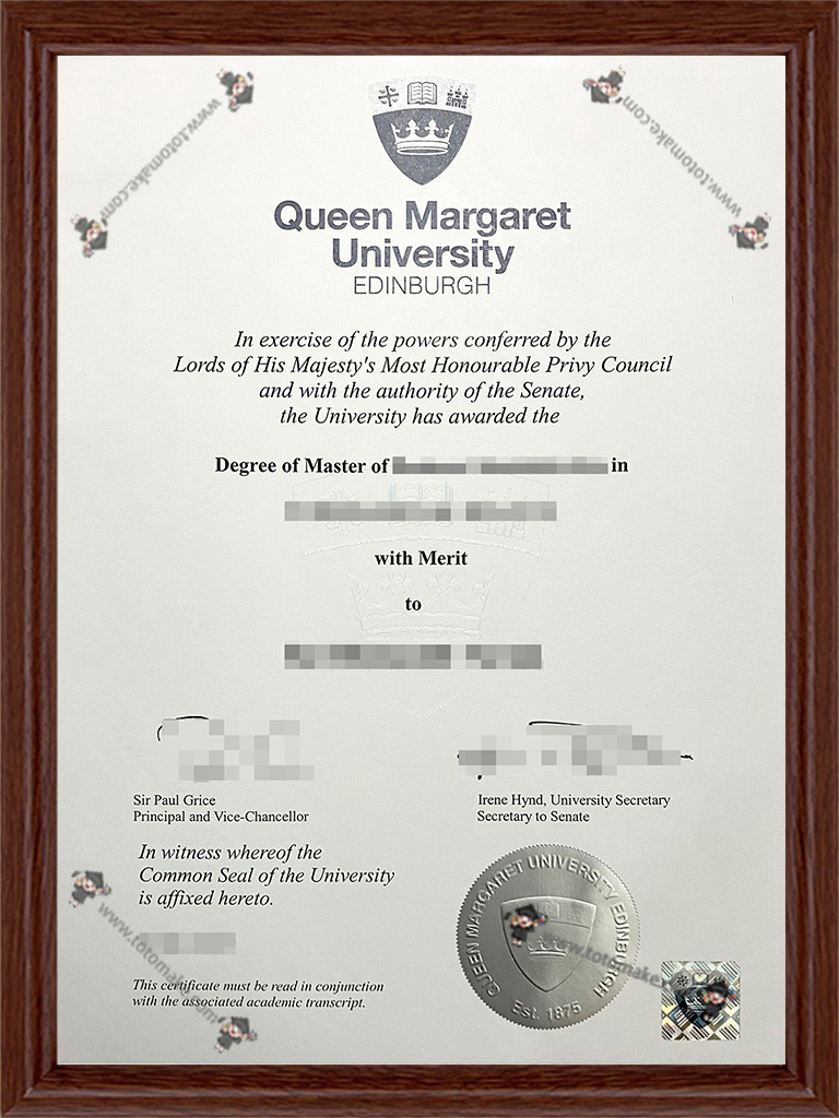 玛格丽特女王大学毕业证QMU diplomaQueen Margaret University diploma