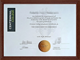 百年理工学院毕业证Centennial College diploma1