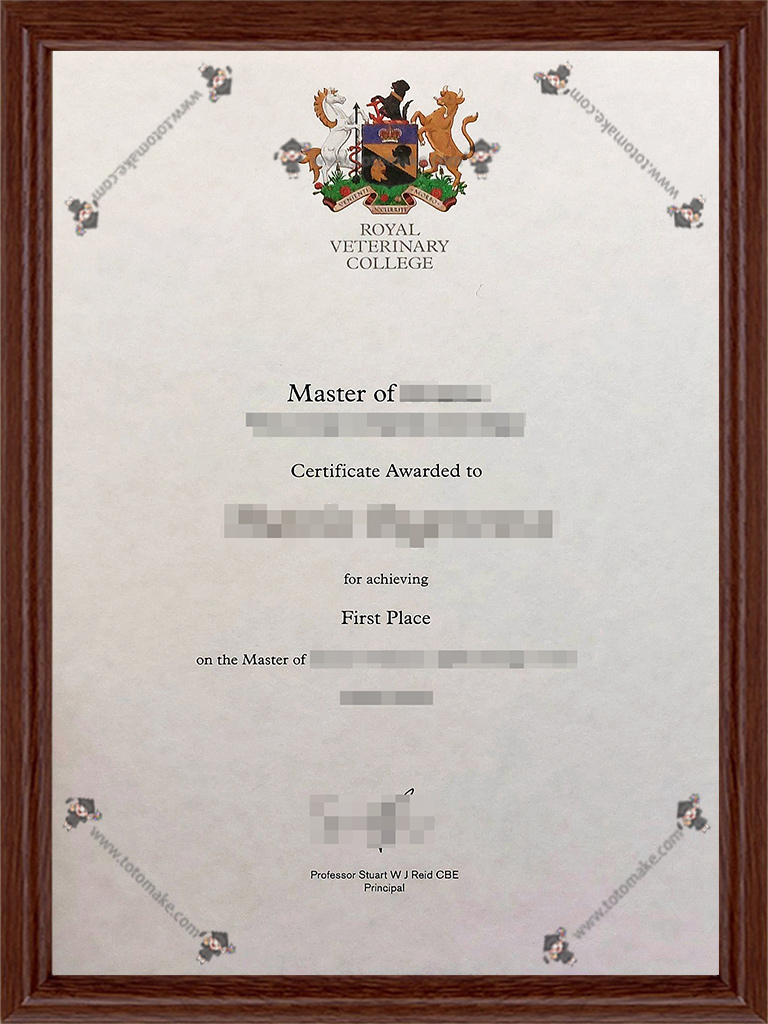 皇家兽医学院毕业证RVC diplomaRoyal Veterinary College diploma