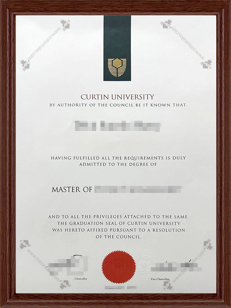 科廷大学毕业证Curtin University diploma2
