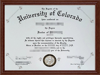 科罗拉多大学博尔德分校毕业证University of Colorado Boulder diploma1