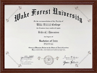 维克森林大学毕业证Wake Forest University diploma1