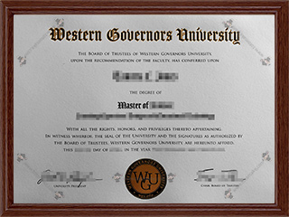西部州长大学毕业证Western Governors University diplomaWGU diploma1