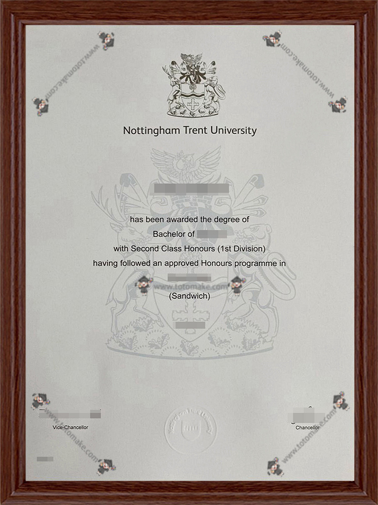 诺丁汉特伦特大学毕业证Nottingham Trent University diploma