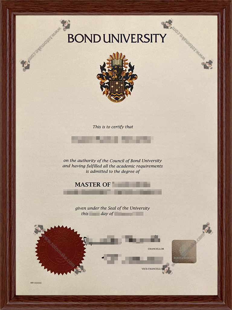 邦德大学毕业证Bond University diploma