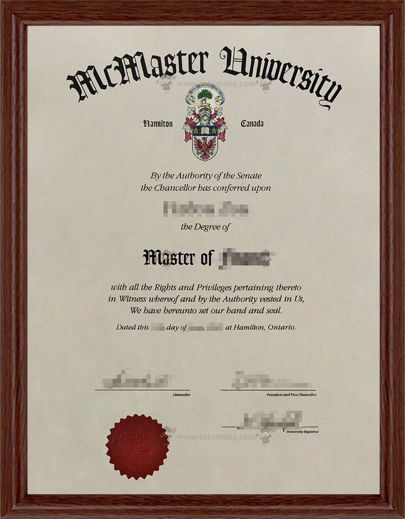 麦克马斯特大学毕业证McMaster University diploma