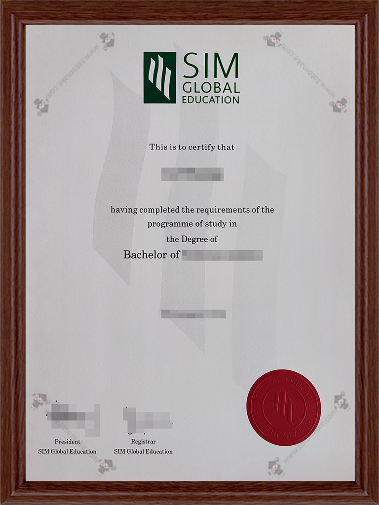 SIM全球教育毕业证SIM GE毕业证SIM Global Education diploma