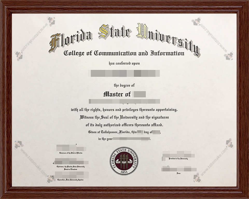 佛罗里达州立大学毕业证FSU diplomaFlorida State University diploma