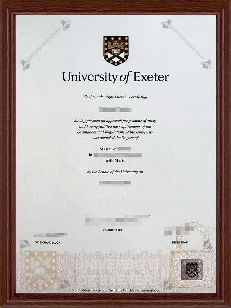 埃克塞特大学毕业证University of Exeter diploma