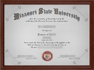 密苏里州立大学毕业证MSU diplomaMissouri State University diploma1