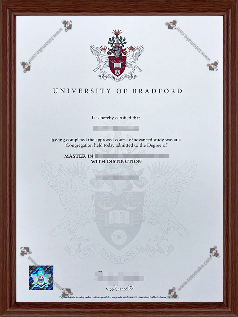 布拉德福德大学毕业证University of Bradford diploma 1