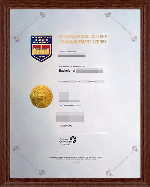 悉尼国际管理学院毕业证ICMS diplomaInternational College of Management Sydney diploma