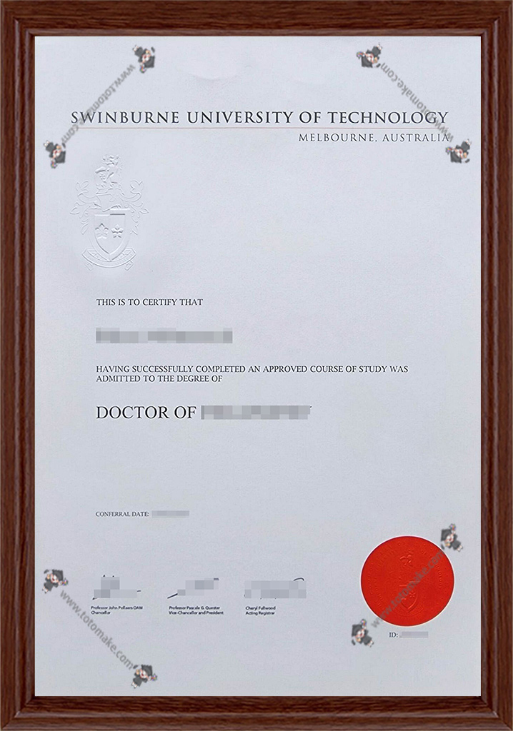 斯威本国立科技大学毕业证SUT diplomaSwinburne University of Technology diploma