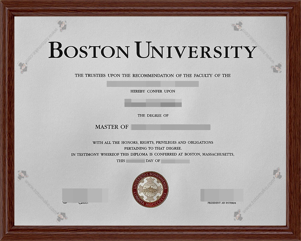 波士顿大学毕业证Boston University diplomaBU diploma