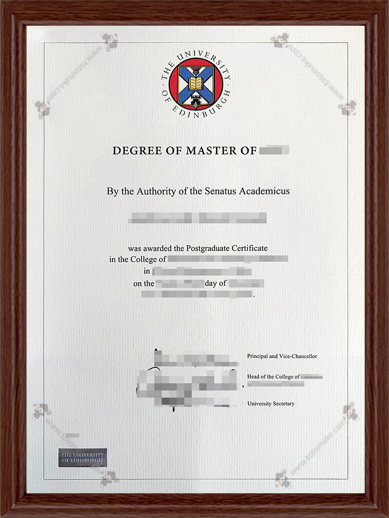 爱丁堡大学毕业证University of Edinburgh diploma