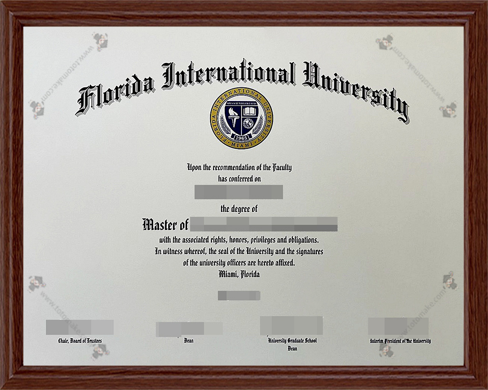 佛罗里达国际大学毕业证Florida International University diploma