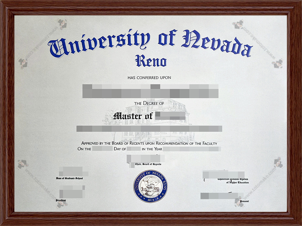 内华达大学里诺分校毕业证UNR diplomaUniversity of NevadaReno diploma