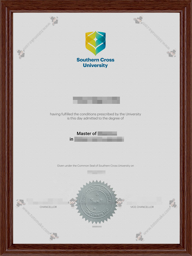 南十字星大学毕业证SCU diplomaSouthern Cross University diploma