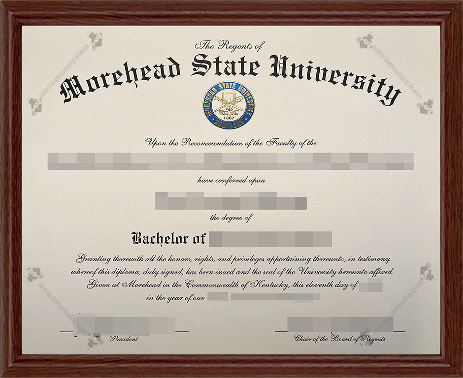 摩海德州立大学毕业证MSU diplomaMorehead State University diploma