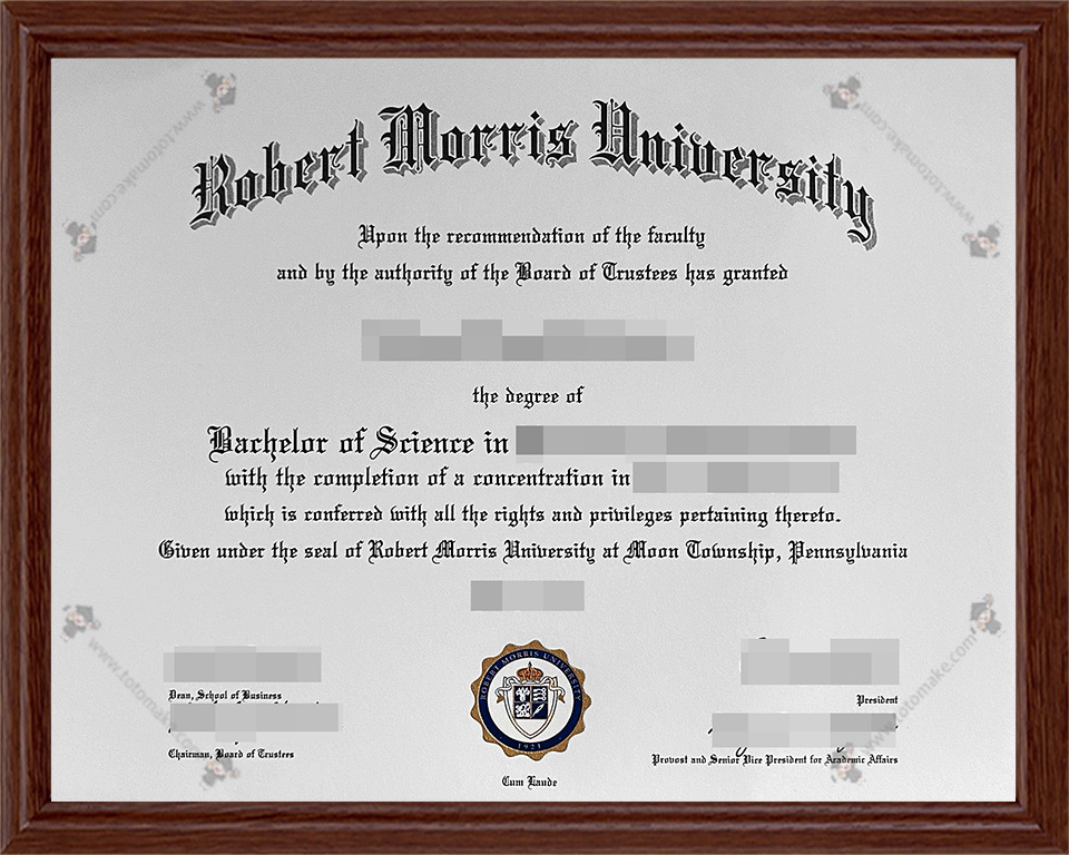 罗伯特莫里斯大学毕业证RMU diplomaRobert Morris University diploma