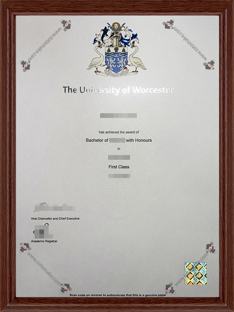 伍斯特大学毕业证University of Worcester diploma