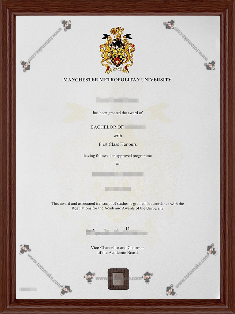 曼彻斯特城市大学毕业证Manchester Metropolitan University diploma