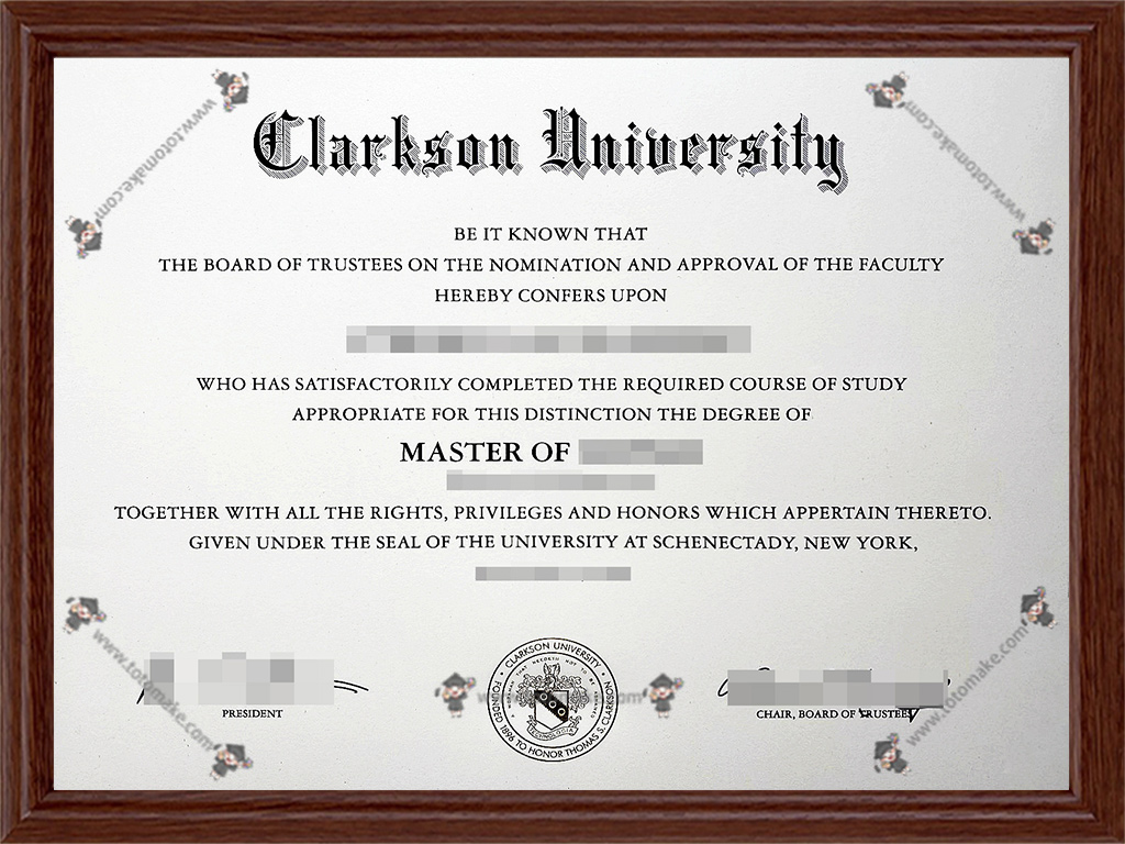 克拉克森大学毕业证购买,Clarkson学位证制作,克拉克森大学毕业证成绩单订做