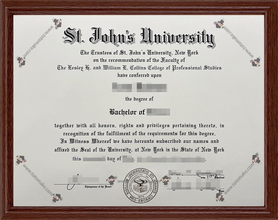 圣约翰大学纽约分校毕业证购买,stjohns学位证制作,圣约翰大学纽约分校毕业证成绩单定做