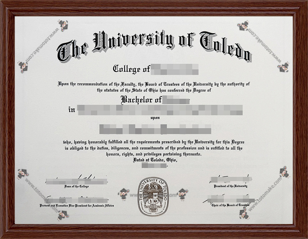 托力多大学毕业证购买,Toledo学位证制作,托力多大学毕业证成绩单订做